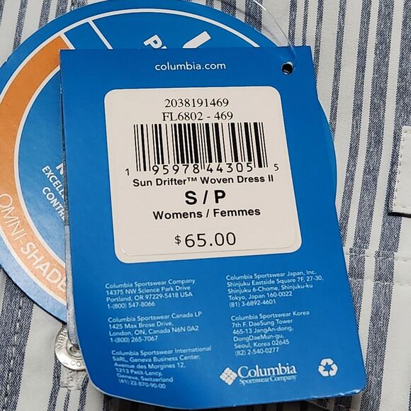 Columbia PFG Sun Drifter Woven Dress II – Women’s Small, Striped - Picture 6 of 11